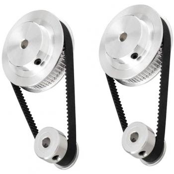 Conjunto de poleas de correa GT2 de 20 y 60 dientes