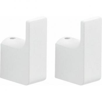 Pack Cintres Giacinto 2x, Laiton Chromé Mat & Fixation vis