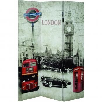 Möbelparavent HAKU 120 x 3 x 180 cm bunt