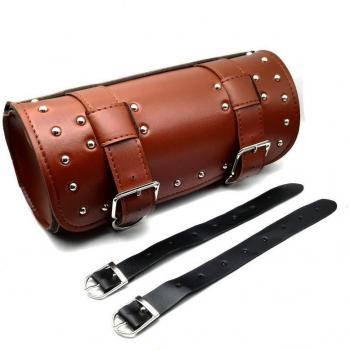 Brown PU Leather Tool Bag for Harley Davidson Dyna Sportster Heritage Softail Street Bob IRON XL 1200 883 883N