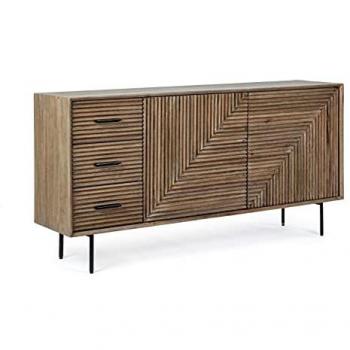 Credenza Darsey in legno con 2 ante e 3 cassetti