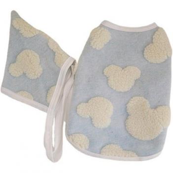 Warm Wool Dog Vest with Bear Embroidery
