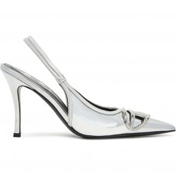 Diesel Venus à Talons Haute 37 – Bride Arrière, Logo Argente