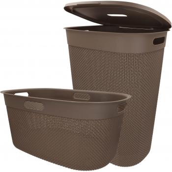 Pack Cestas Curver 45 + 55 L – Colada + Tapa