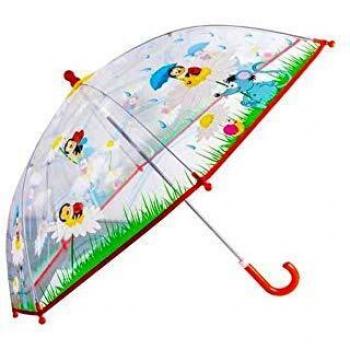 Kindgerechter Regenschirm mit Marienkäfer-Muster