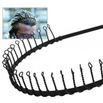 Bandeau Ondulé Noir pour Cheveux