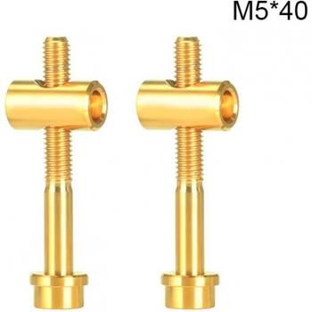 2 tornillos de fijación de titanio M5 * 30/40mm