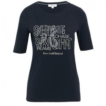 S.Oliver Slim Fit Kurzarmshirt mit Artwork