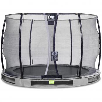 EXIT GRAU 305 cm Inground-Trampolin mit Economy-Netz