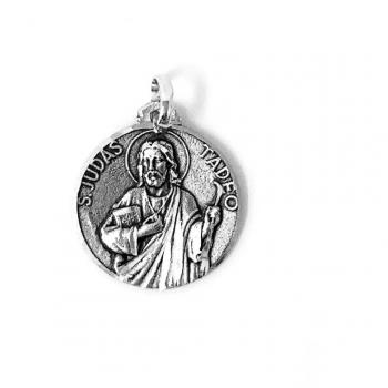 Medalla de San Judas Tadeo con Plata de Ley 925m