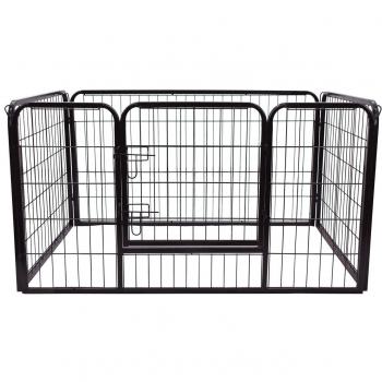 HOMCOM Welpenfreigehege Laufstall 125 x 80 x 70 cm