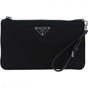 Prada Elite Nylon Wristlet with Logo