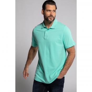 Maglia polo basic in piqué, uomo, turchese, taglia L, cotone, JP1880