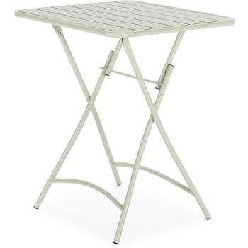Table de jardin Perla pliante en métal vert
