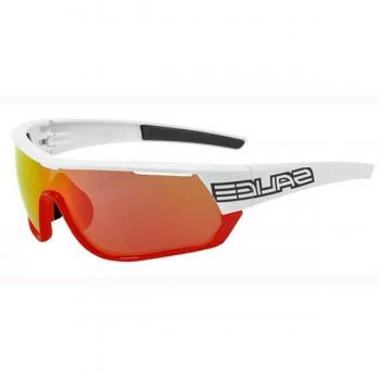 Salice 016 RWP Men's Polarized Sunglasses White Red Standard Size