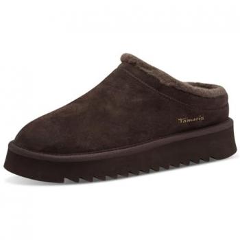 Bequeme Hausschuhe TAMARIS, Damen, Gr. 37, mokka