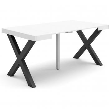 Mesa de Comedor Moderna 160, Blanca y Plegable