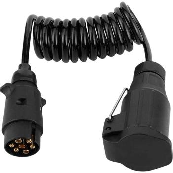 Adaptador de Cables de Luz de Remolque 3m con Conexión M-H y 7 Pines
