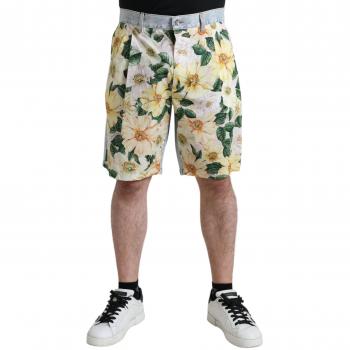 Print Korte Broek Met Bloemendetails