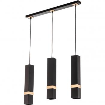 Lumière Suspendue Vidar Noir Bois Éco