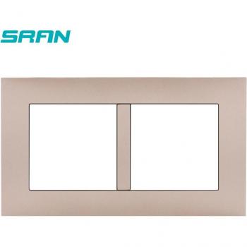 SRAN Dual Frame Panel Switch Socket
