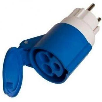 Conector Schuko para CEE 3p 16A 250V com Tampa