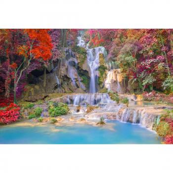 Papermoon Fototapete »Flusslandschaft im Herbst«