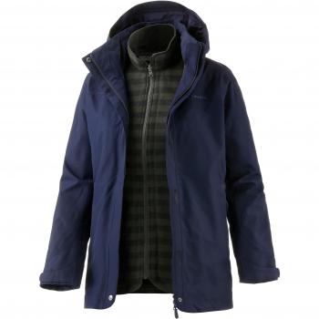 Parka VAUDE Wo Idris 3En2, Mujer, Azul (Eclipse/Olive)