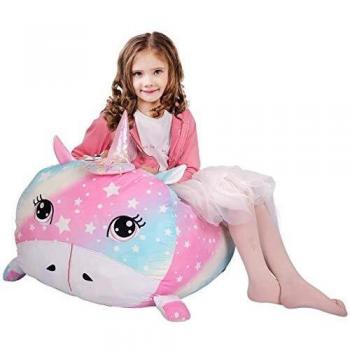 Unicorn Toy Organizer Velvet Extra Soft Stuffie Seat