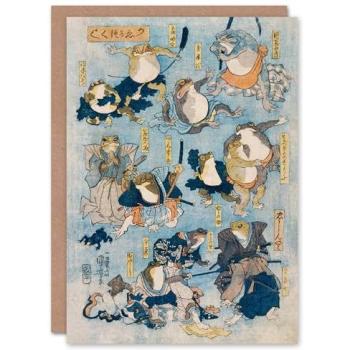 Artery8 Kuniyoshi Art Card Kabuki: Blue Frog Warriors