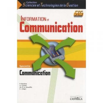 P. Bondon Information Et Communication 1e Stg Spécialité Communication