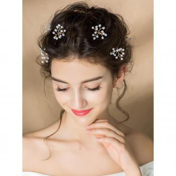 Wedding Pearl Hair Clips Pack of 6