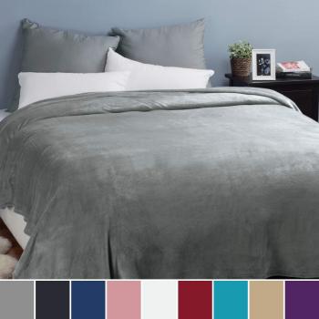 Lusso Coperta Microfibra 240g/m² 230x270 cm Grigio