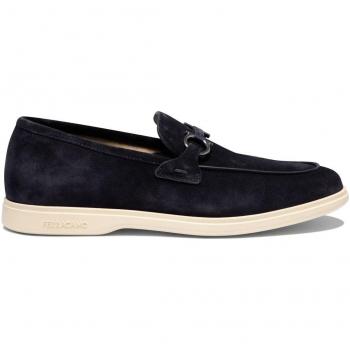 Men's Blue Loafers by Salvatore Ferragamo, Style 0774176, Size 7