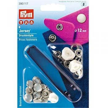 Prym Jersey Snap Fasteners with Pearl Cap, 12mm