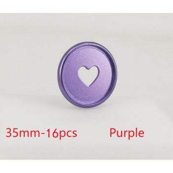 Compact 16‑Piece Mushroom Binding Buckle Rings – 35mm Size