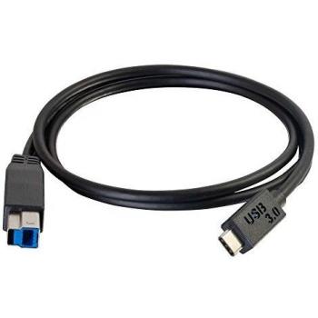 C2G 1m USB-Druckerkabel, USB-C auf USB-B 3.0 (USB 3.1 Gen 1)