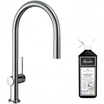 Robinet de cuisine avec douchette 2 jets Talis M54 et Briochin