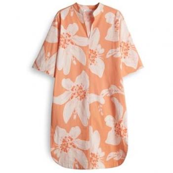 OPUS Blusenkleid Wiara Regular – BCI Cotton Mix, Orange, Größe 40