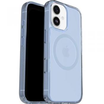 OtterBox Symmetry Clear – Protection mobile en polycarbonate TPE bleu translucide, iPhone 17
