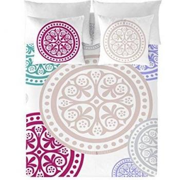 Avvolgente di copriletto 220x240 cm Medallones 100% cotone multicolor