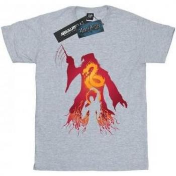 Blusa T-shirt con Dumbledore Silhouette, Algodón y Fit Boyfriend