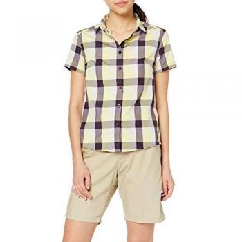 Odlo T-shirt s/s MYTHEN Femme, Plum Perfect-Charlock-Crystal Gray-Check, FR : S