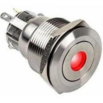 DimasTech 22mm RGB Vandalismusschalter, Silverline Dot