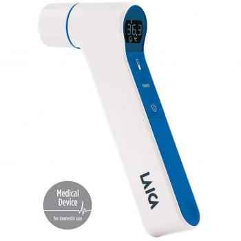 Laica TH1004 Weißes Handthermometer F – integriertes Hygrometer, °C 34–43, Display in Weiß