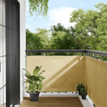 Balcony Privacy Screen Sand 90x800 cm 100% Polyester