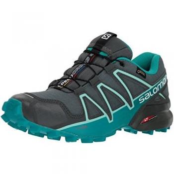 Salomon Women’s SpeedCross 4 GTX Trail Shoes – Waterproof – UK Edition – Green Balsam
