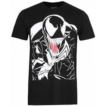 Camiseta Marvel Venom para Hombre, Mediana, Color Negro