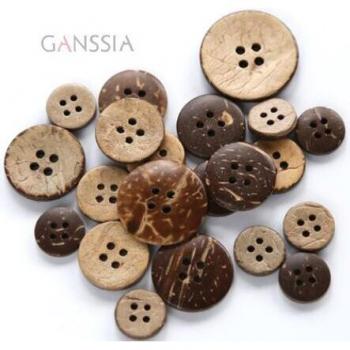 Coconut Buttons 4-Hole 10-25mm Classic Style