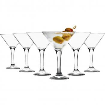 Clear Misket Martini Glasses